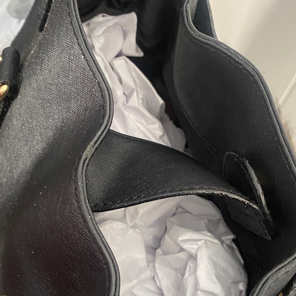 Michael Kors Black Satchel with Gold Accents - Picture 5 of 6